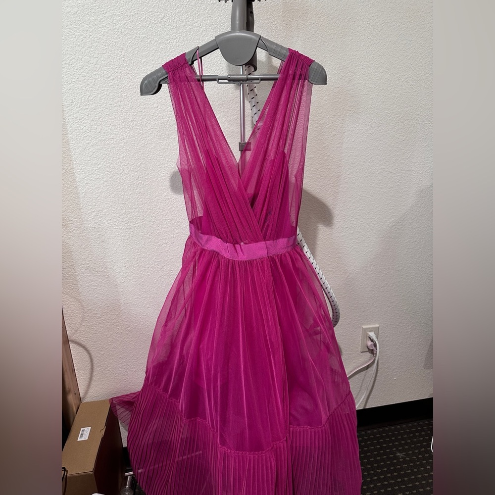 Pinko Mesh Maxi Dress